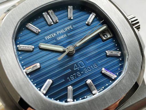 Replica PATEK PHILIPPE Nautilus 5711 40th Anniversary SS PPF 1:1 Best Edition Blue Dial on SS Bracelet A330 - Image 5