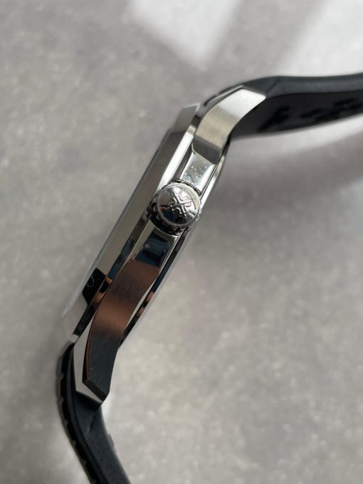 Replica PATEK PHILIPPE Aquanaut 5167 SS 3KF Best Edition Gray Dial on Black Rubber Strap A324 Super Clone V2 - Image 9