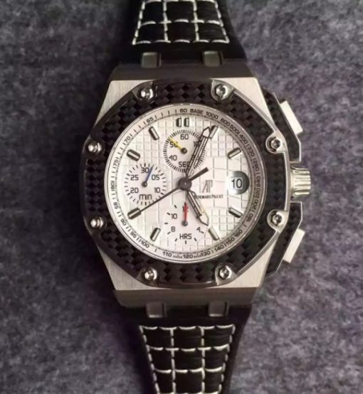 Replica Audemars Piguet JF Royal Oak Offshore Juan Pablo Montoya Titanium White Dial A2226