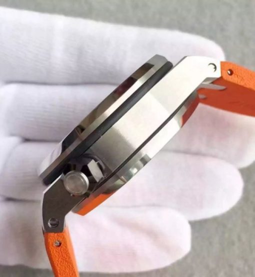 Replica Audemars Piguet JF Royal Oak Offshore Diver Chronograph Orange Rubber Strap A3126 - Image 5