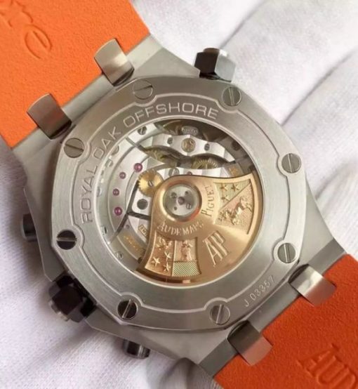 Replica Audemars Piguet JF Royal Oak Offshore Diver Chronograph Orange Rubber Strap A3126 - Image 6