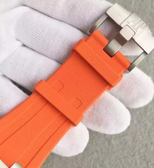 Replica Audemars Piguet JF Royal Oak Offshore Diver Chronograph Orange Rubber Strap A3126 - Image 7