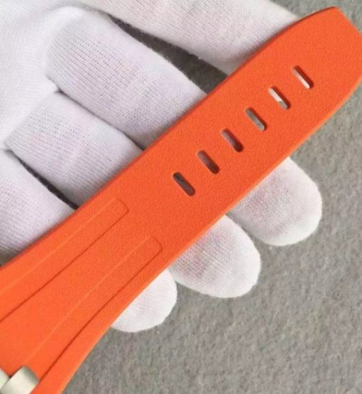 Replica Audemars Piguet JF Royal Oak Offshore Diver Chronograph Orange Rubber Strap A3126 - Image 8