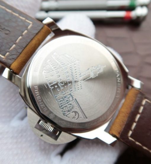 Replica Panerai XF PAM411 Firenze Brown Asso Strap A6497 - Image 5