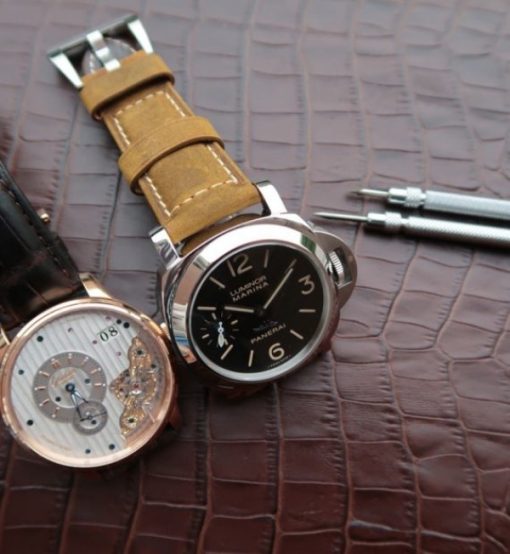 Replica Panerai XF PAM411 Firenze Brown Asso Strap A6497 - Image 7