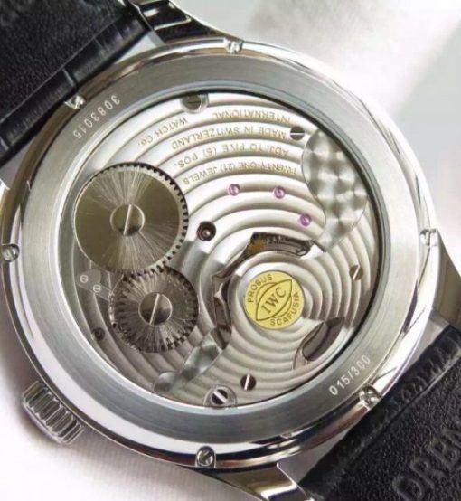 Replica IWC TF Portuguese Tourbillon Moonphase Leather Strap - Image 7