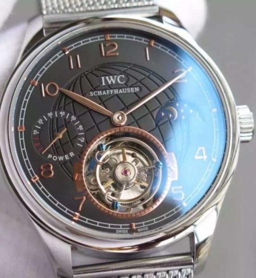 Replica IWC TF Portuguese Tourbillon Moonphase SS Bracelet - Image 3