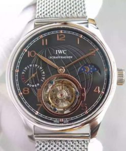 Replica IWC TF Portuguese Tourbillon Moonphase SS Bracelet