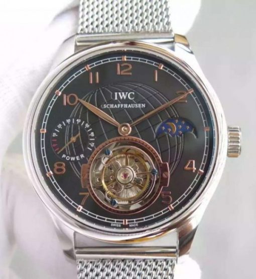 Replica IWC TF Portuguese Tourbillon Moonphase SS Bracelet