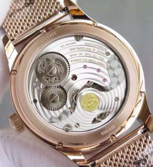 Replica IWC TF Portuguese Tourbillon Moonphase RG Bracelet - Image 6