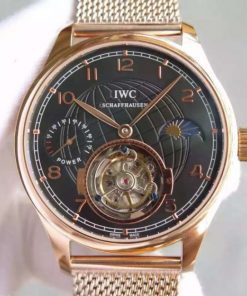 Replica IWC TF Portuguese Tourbillon Moonphase RG Bracelet