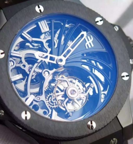 Replica Hublot Big Bang Ceramic Bezel Skeleton Tourbillon - Image 8