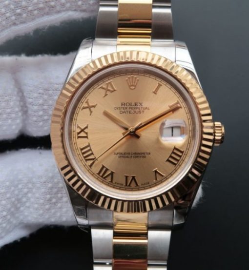 Replica Rolex Noob DateJust II 126333 YG Dial SS/YG Bracelet A3136
