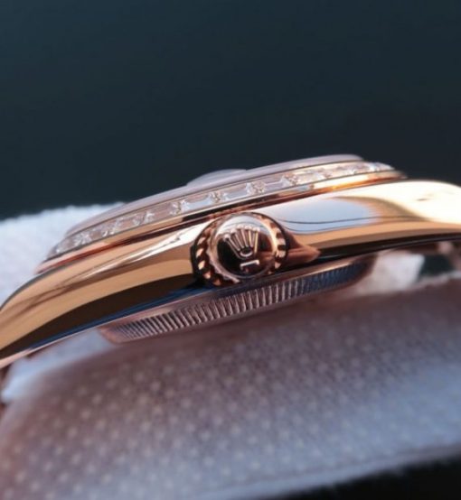 Replica Rolex Noob Day-Date 218399 RG Full Diamonds A3255 - Image 6