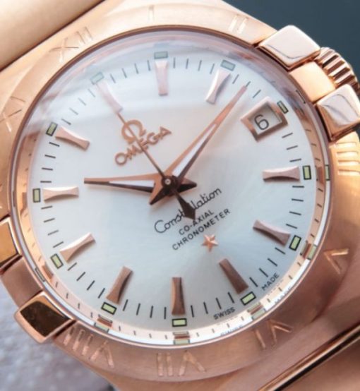 Replica Omega V6 Constellation 123.20.35 RG Case White Dial - Image 8