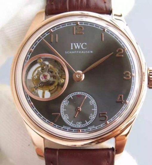 Replica IWC Portuguese Tourbillon IW5463 RG Gray Dial
