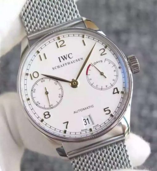 Replica IWC YL Portuguese IW5001 White Dial RG Markers