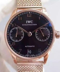 Replica IWC YL Portuguese RG IW5001 Black Dial