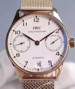 Replica IWC YL Portuguese RG IW5001 White Dial
