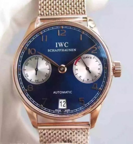 Replica IWC YL Portuguese RG IW5001 Blue Dial