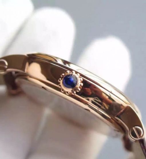 Replica Cartier Rotonde De Cartier Tourbillon RG Leather Strap - Image 8