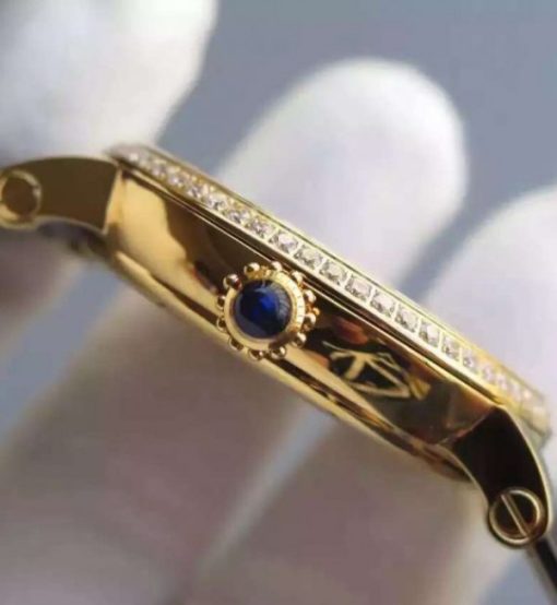 Replica Cartier Rotonde De Cartier Tourbillon YG Diamonds Bezel - Image 5