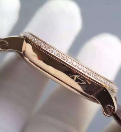 Replica Cartier Rotonde De Cartier Tourbillon RG Full Diamonds - Image 5