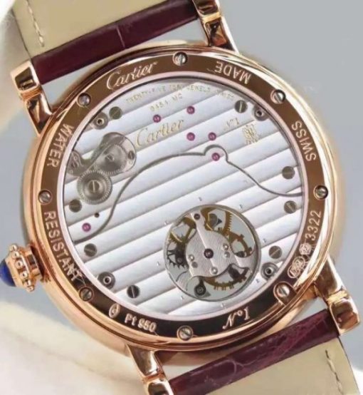 Replica Cartier Rotonde De Cartier Tourbillon RG Full Diamonds - Image 6