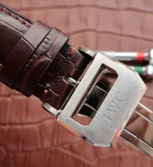 Replica IWC ZF Pilot Chrono SS IW387802 Leather Strap A7750 - Image 7
