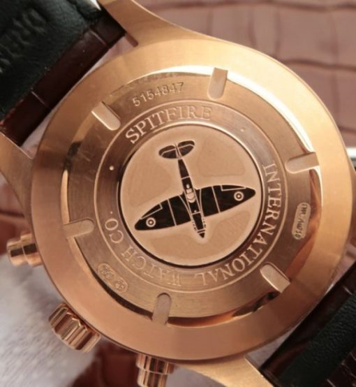 Replica IWC ZF Pilot Chrono RG IW387803 Leather Strap A7750 - Image 6