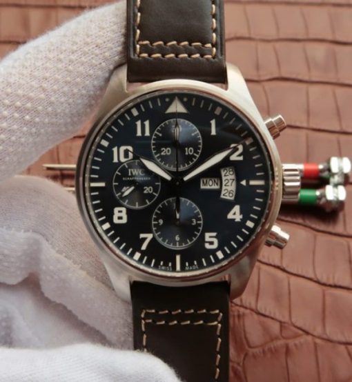 Replica IWC ZF Pilot Chrono 377706 Le Petit Prince Leather Strap