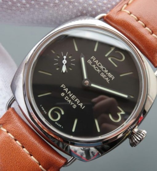 Replica Panerai XF Radiomir PAM609 Brown Leather Strap P5000 - Image 2