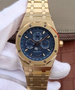 Replica Audemars Piguet JF Royal Oak 41mm 26574 YG Blue Textured Dial A5134