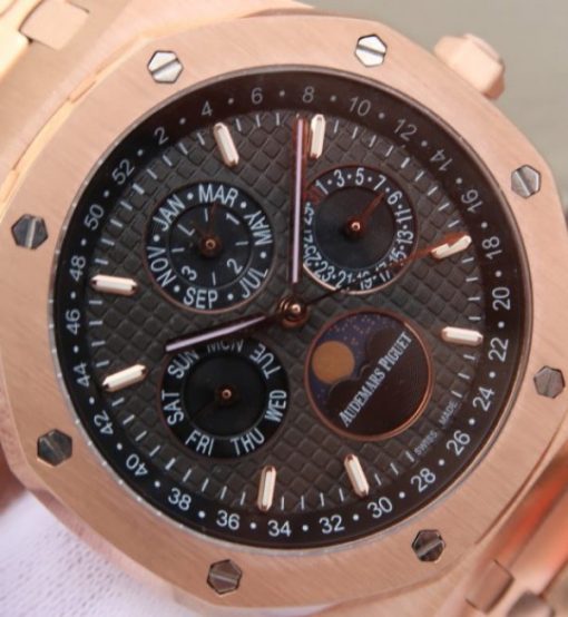 Replica Audemars Piguet JF Royal Oak 41mm 26574 RG Black Textured Dial A5134 - Image 3