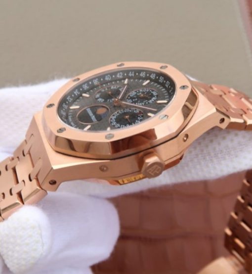 Replica Audemars Piguet JF Royal Oak 41mm 26574 RG Black Textured Dial A5134 - Image 8