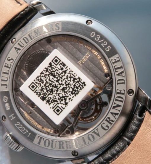 Replica Audemars Piguet TF Jules Tourbillon SS Big Date Black Dial - Image 6