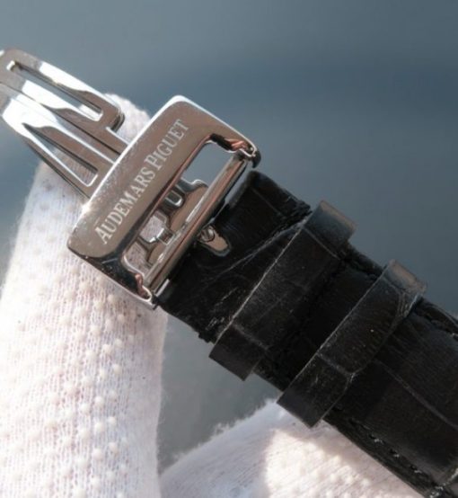 Replica Audemars Piguet TF Jules Tourbillon SS Big Date Black Dial - Image 7