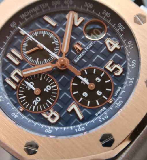 Replica Audemars Piguet JF Royal Oak Offshore RG Bezel Blue Dial A3126 - Image 2