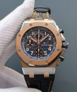 Replica Audemars Piguet JF Royal Oak Offshore RG Bezel Blue Dial A3126