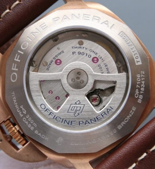 Replica Panerai XF Luminor 1950 PAM671 Bronzo Blue Dial - Image 5