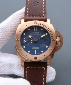 Replica Panerai XF Luminor 1950 PAM671 Bronzo Blue Dial