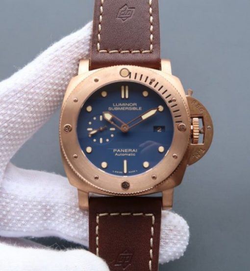 Replica Panerai XF Luminor 1950 PAM671 Bronzo Blue Dial