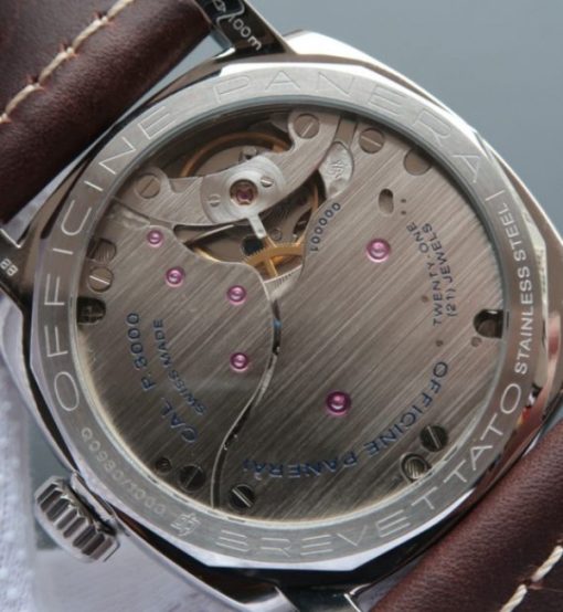 Replica Panerai PAM587 Thick Brown Leather Strap P.3000 Super Clone - Image 6