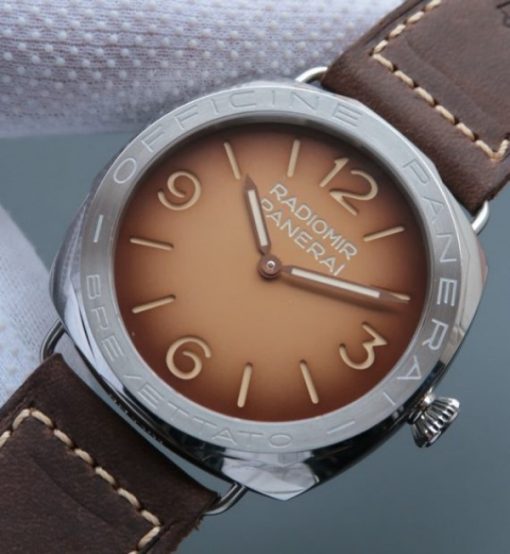 Replica Panerai SF Radiomir PAM687 Brown Dial Leather Strap P.3000 - Image 2