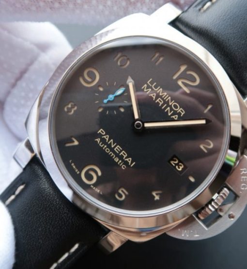 Replica Panerai ZF Luminor 1950 PAM1359 Black Dial Leather Strap - Image 2