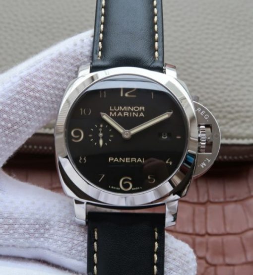Replica Panerai XF PAM359 Black Leather Strap P.9000 Super Clone