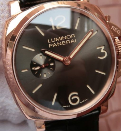 Replica Panerai XF Luminor Due 3 Days PAM677 Acciaio RG P.1000 - Image 3