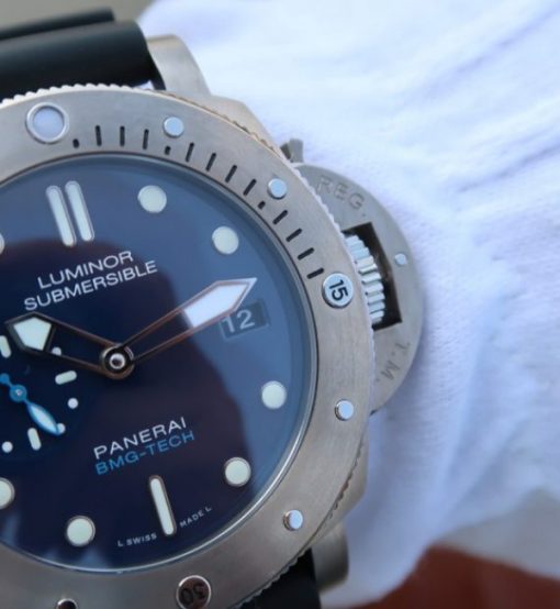 Replica Panerai XF PAM692 Titanium Blue Dial Rubber Strap P.9010 - Image 8