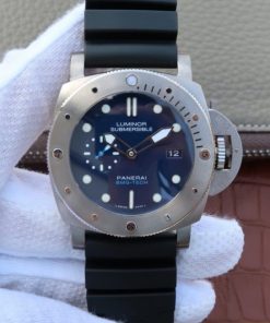 Replica Panerai XF PAM692 Titanium Blue Dial Rubber Strap P.9010