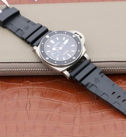 Replica Panerai XF PAM1389 Titanium Black Ceramic Bezel Rubber Strap P.9010 - Image 8
